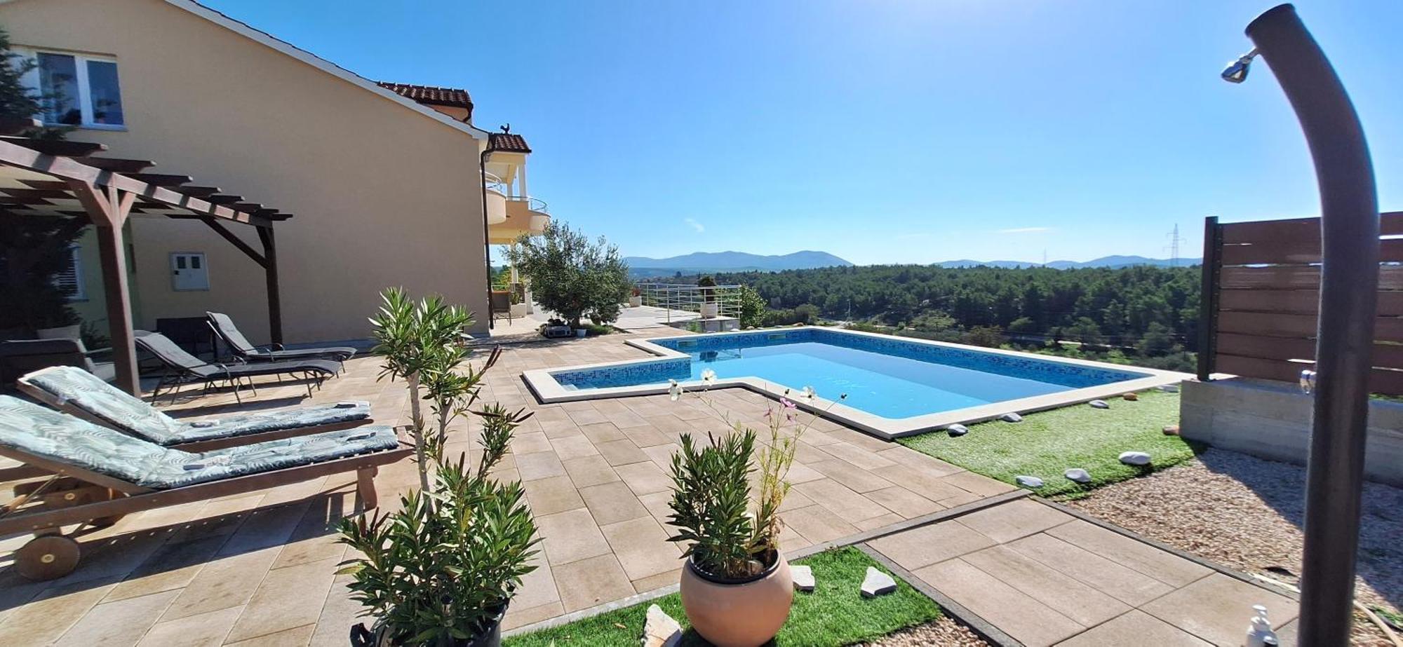 Villa Scolopax Rusticola Skradin With Heated Pool المظهر الخارجي الصورة